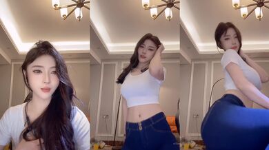 ⭐【快手】希希酱紫 6 快手第一美臀 凹凸户型 半透紧身裤 (38)